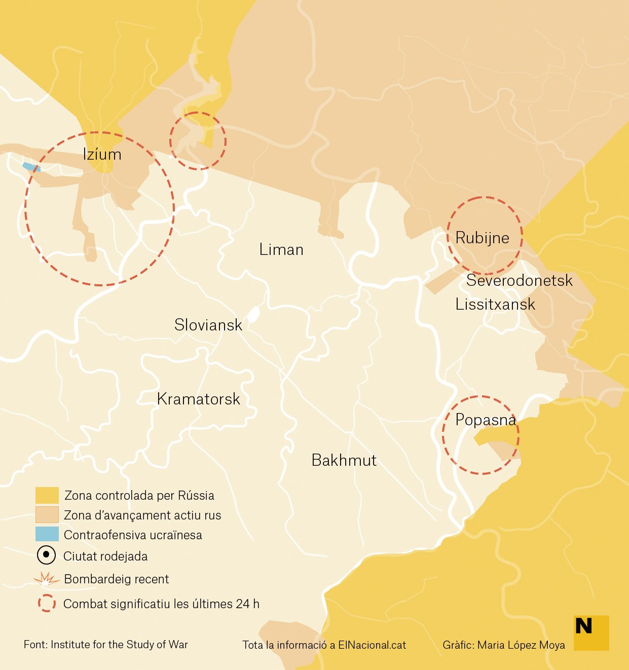 Mapa Ucraïna Donbas 26 abril cat   Maria López Moya 