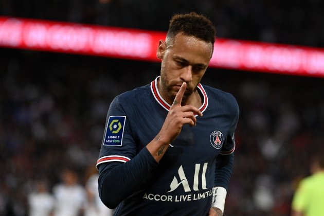 neymar jr celebracion psg mandando callar ligue1 europapress
