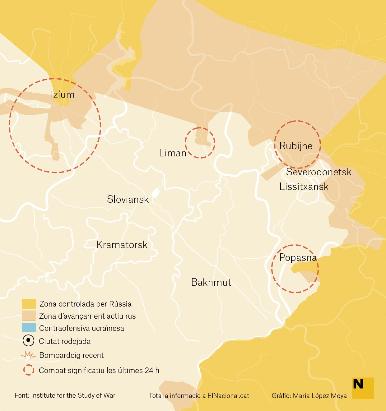 Mapa Ucraïna Donbas 27 abril cat   Maria López Moya 