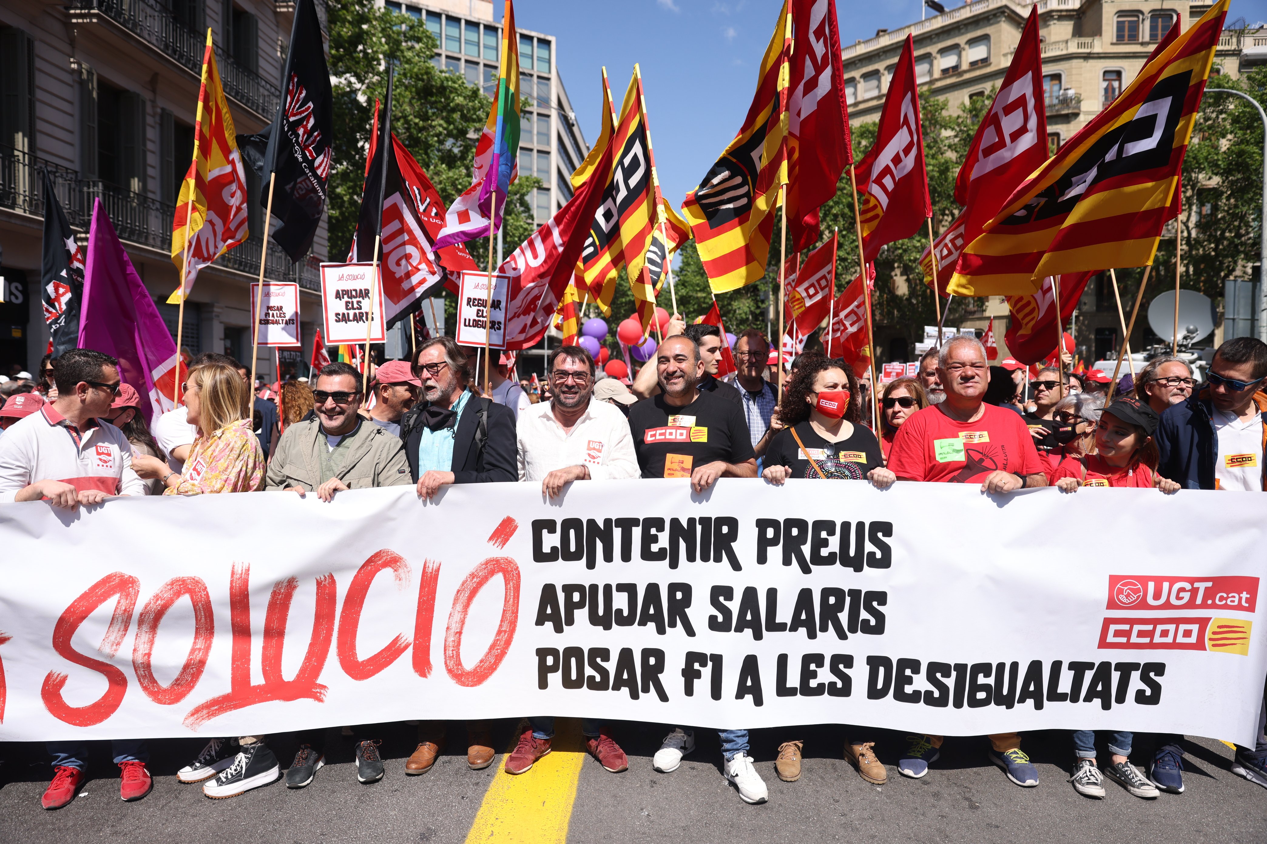 Manifestación del 1 de mayo, DIRECTO | CCOO y UGT exigen a la patronal aumentar salarios