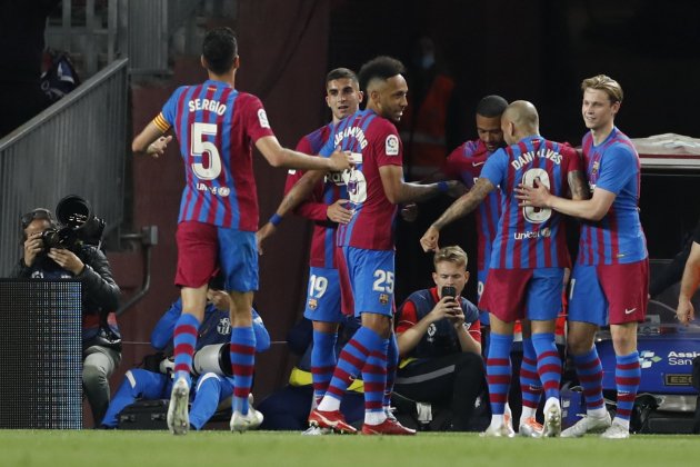 celebracion gol fc barcelona camp nou rcd mallorca EFE