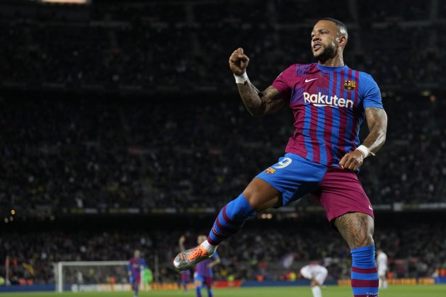 memphis celebracion gol camp nou mallorca fc barcelona EFE memphis celebracion gol camp nou mallorca fc barcelona EFE