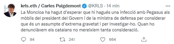 TUIT Puigdemont TUIT Puigdemont
