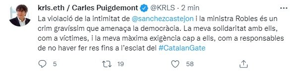 TUIT Puigdemont TUIT Puigdemont