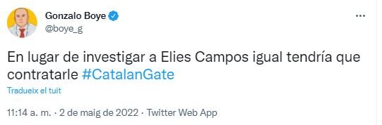 Tuit Gonzalo Boye CatalanGate Pegasus Nonclo Tuit Gonzalo Boye CatalanGate Pegasus Nonclo