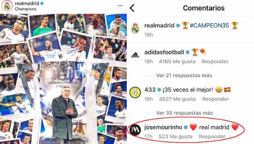 Comentario de José Mourinho