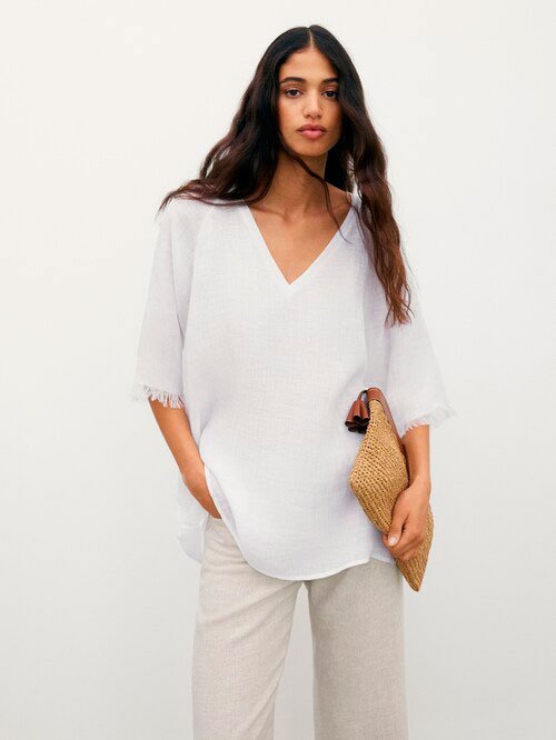 Samarreta de lli amb flecos2