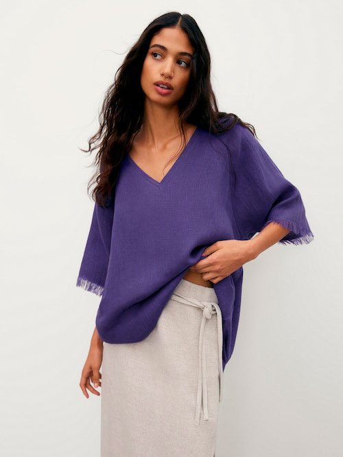 Samarreta de lli amb serrells