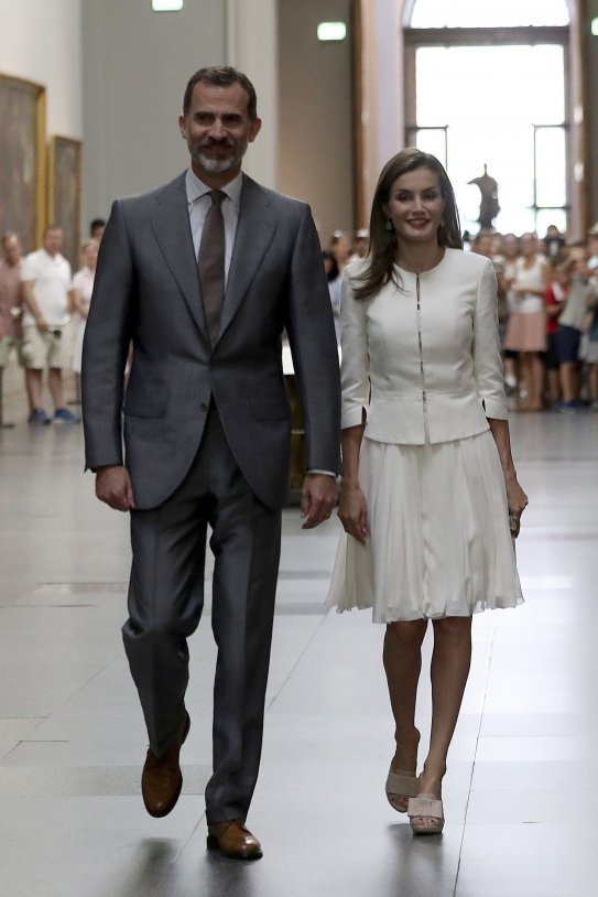 Reina Letícia de blanco EFE