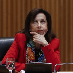 Margarita Robles, ministra de Defensa, Congreso Diputados CatalansGate Pegasus EFE