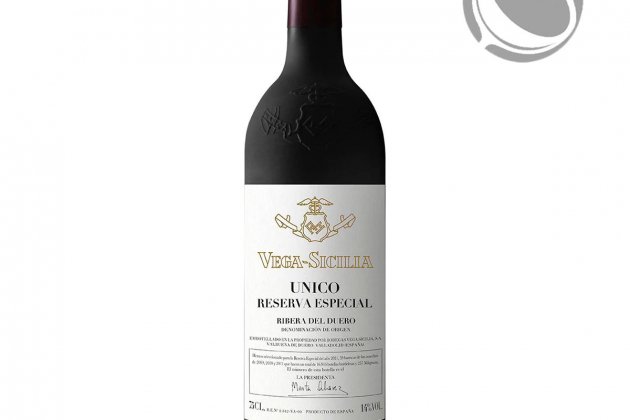 Vino tinto Único Reserva Especial de las bodegas Vega Sicilia