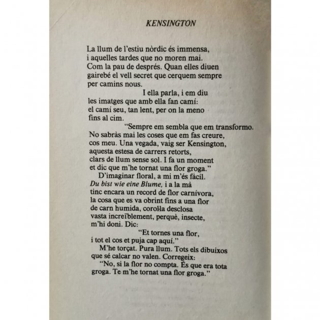 Gabriel Ferrater poema Kensington