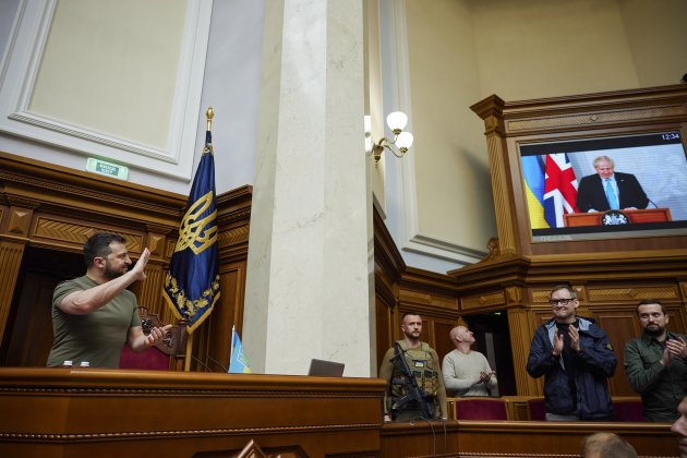 zelenski johnson parlamento ucrania guerra rusia ucrania efe zelenski johnson parlamento ucrania guerra rusia ucrania efe