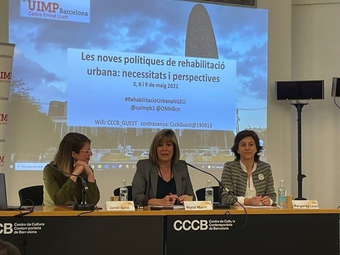 Núria Marín reivindica el papel de la Diputación de Barcelona en la rehabilitación urbana