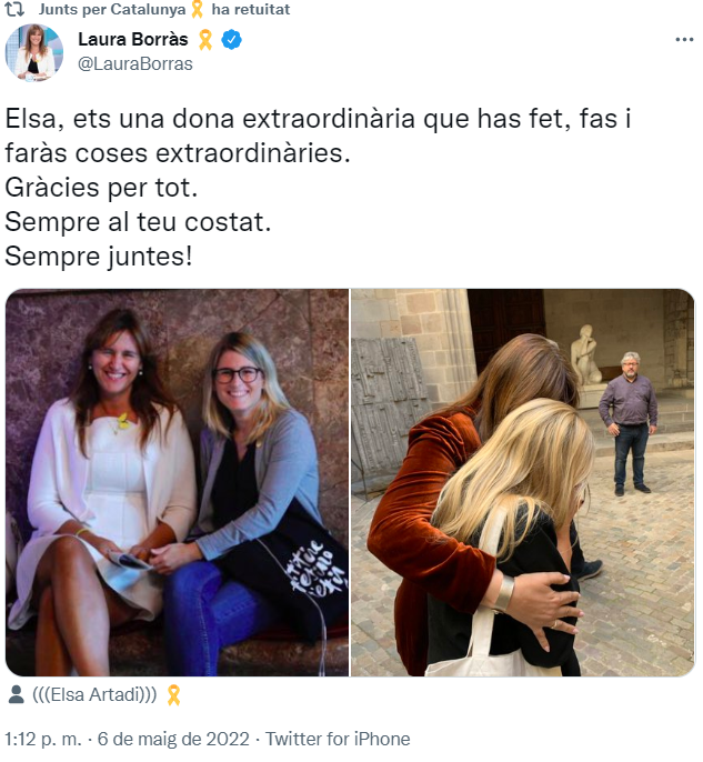 Tuit de laura borras