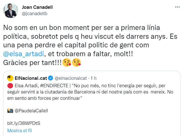 Tuit de Joan Canadell Tuit de Joan Canadell