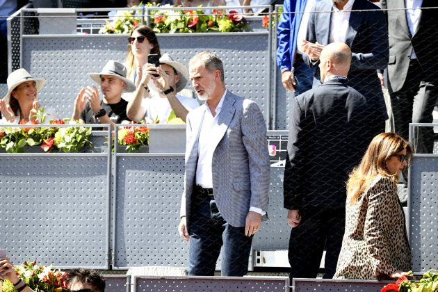 Felipe VI en el tenis Madrid EP