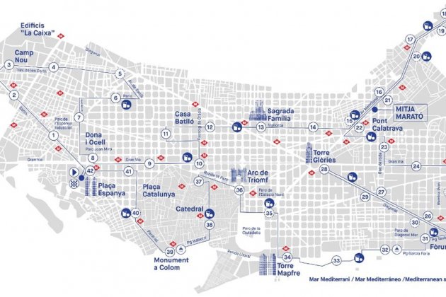 Marató Barcelona 2022 recorregut