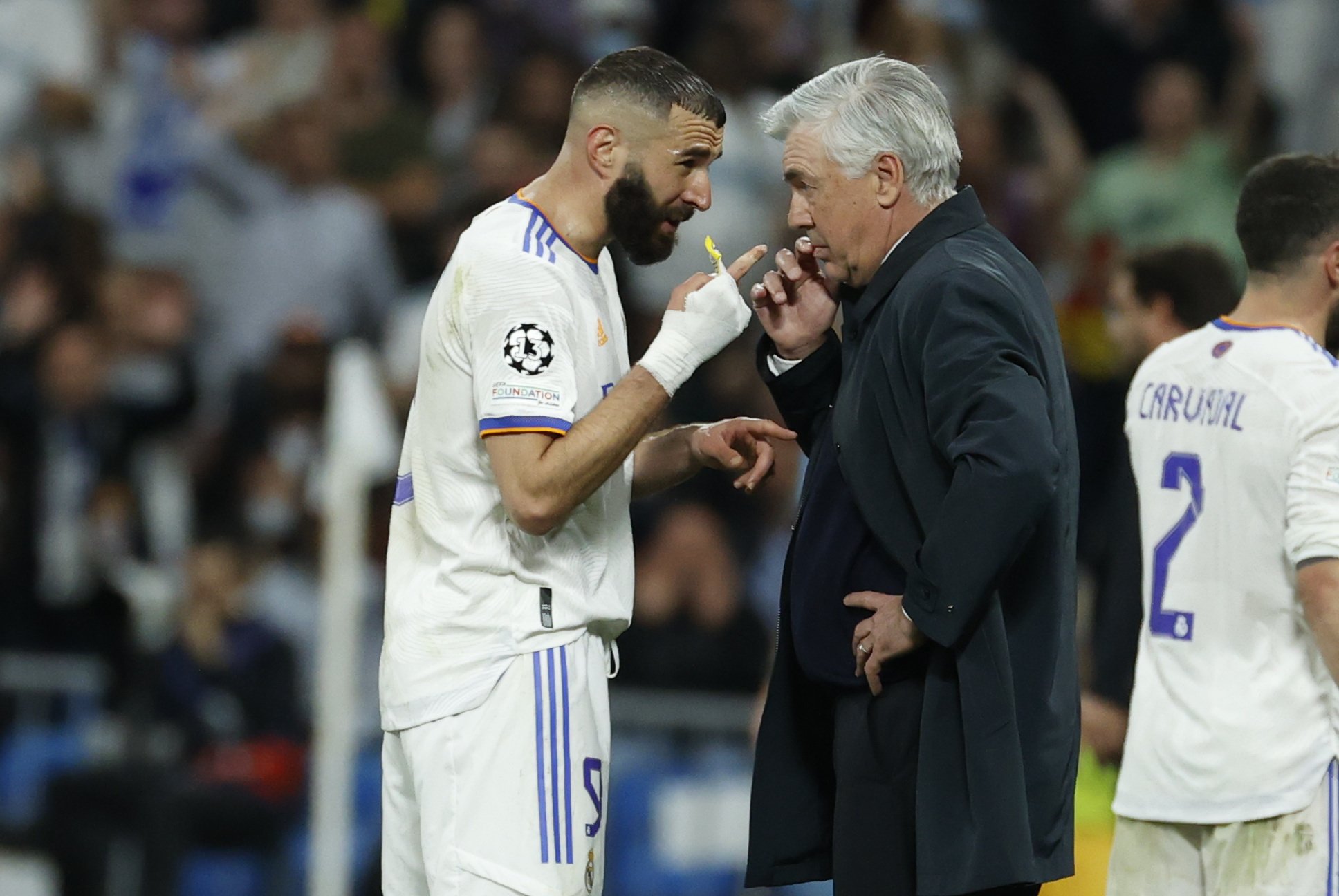 Tridente de oro de Ancelotti sin Benzema con el ‘9’ que ha pedido 3 veces a Florentino Pérez