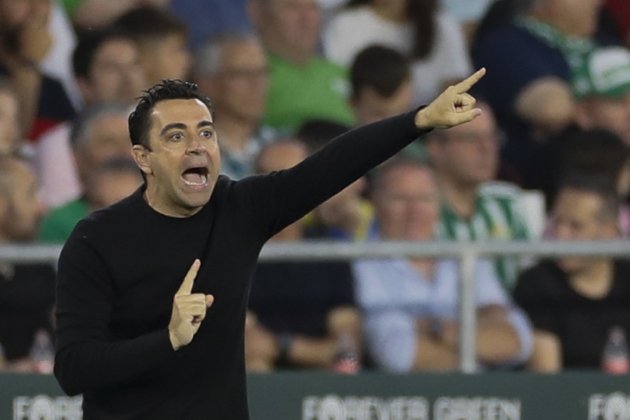 Xavi Hernandez gritando Barca EFE