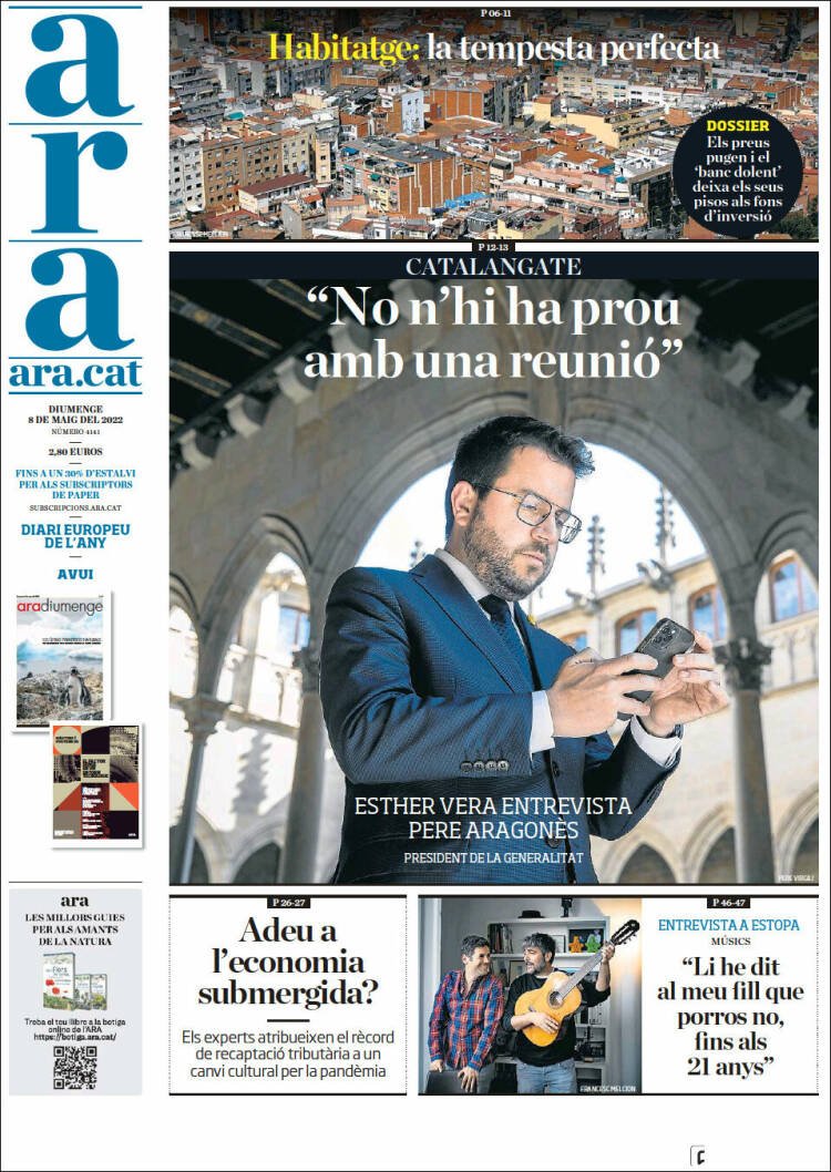portada ara 8 mayo 2022 portada ara 8 mayo 2022
