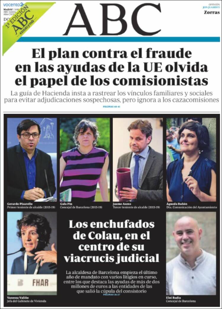 portada abc 8 mayo 2022 portada abc 8 mayo 2022