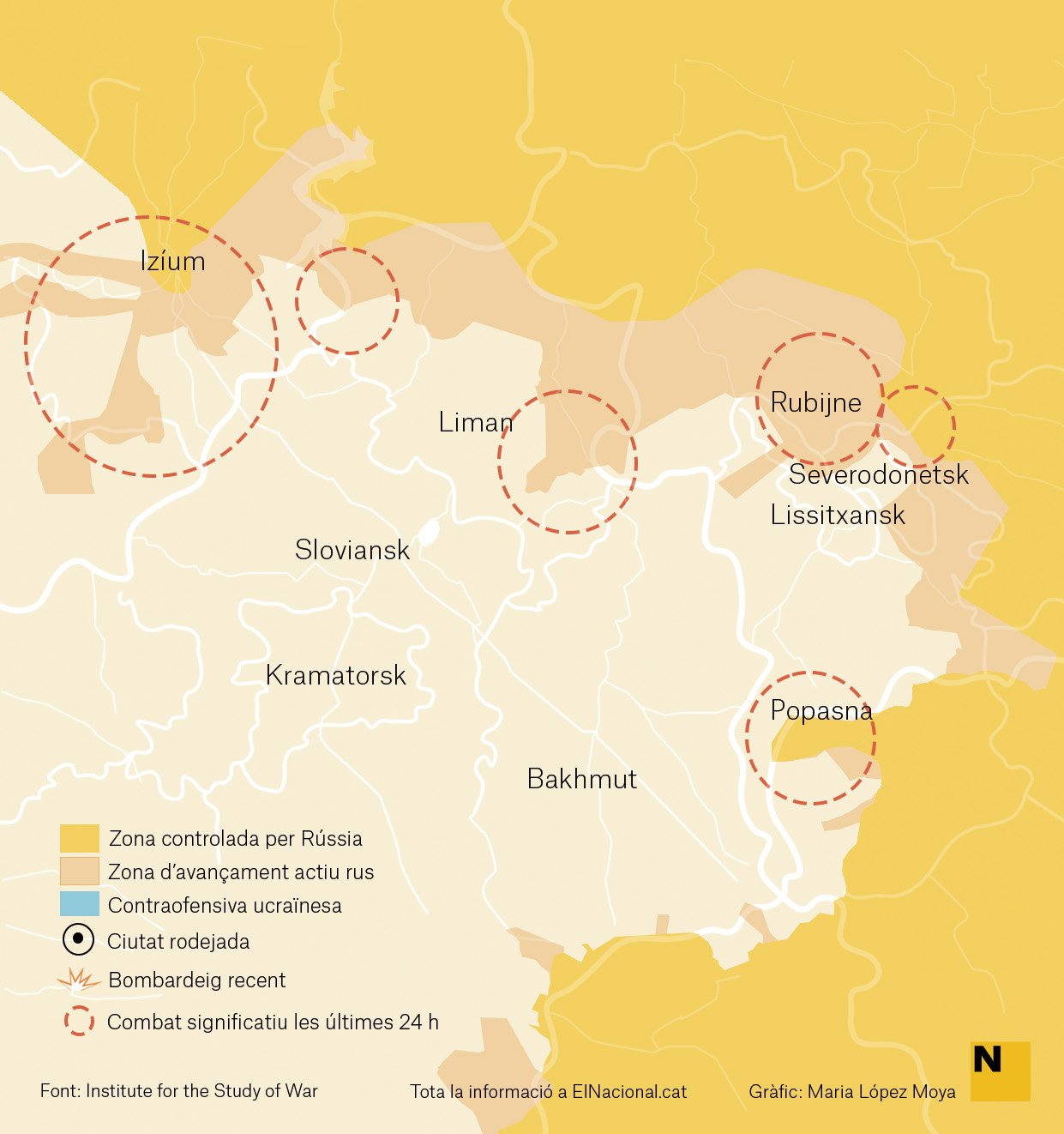 Mapa Ucraïna Donbas 8 maig cat Maria López Moya Mapa Ucraïna Donbas 8 maig cat Maria López Moya