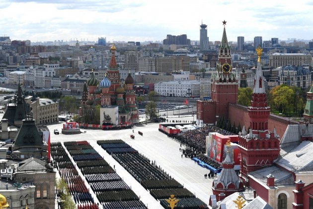 Europa Press día de la victoria rusia deshilachada militar