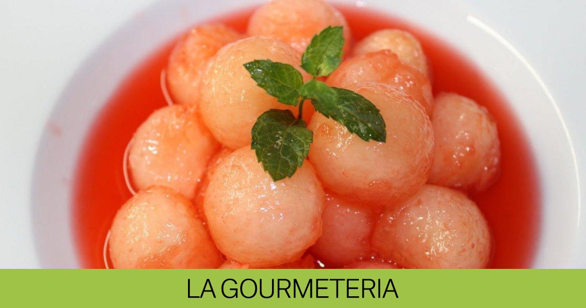 Melón con granadina y vodka Recetas de La Gourmeteria