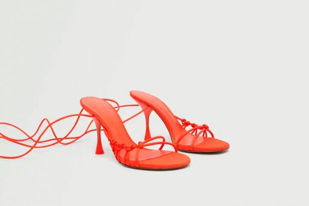 Sandalias naranjas mango online