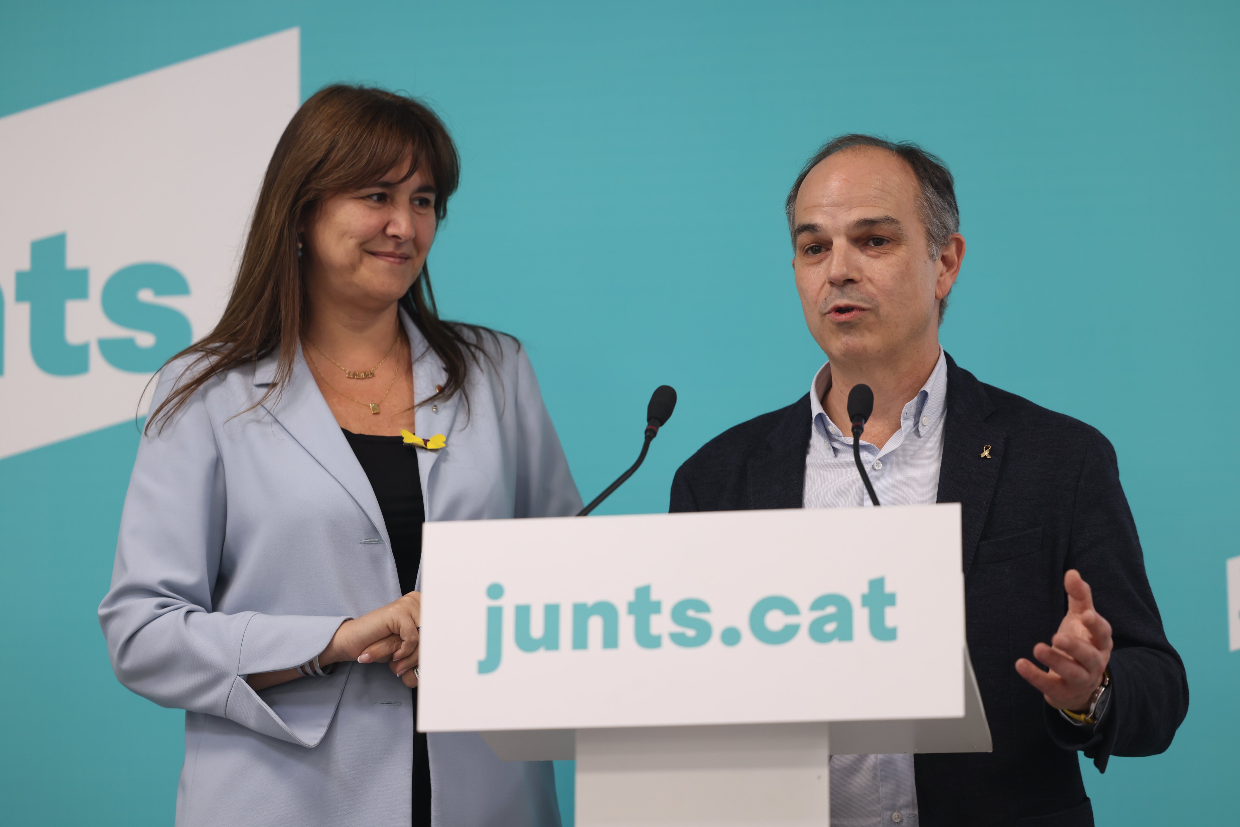 Jordi Turull apoya a Laura Borràs: "Tanta desproporción acredita la persecución política"