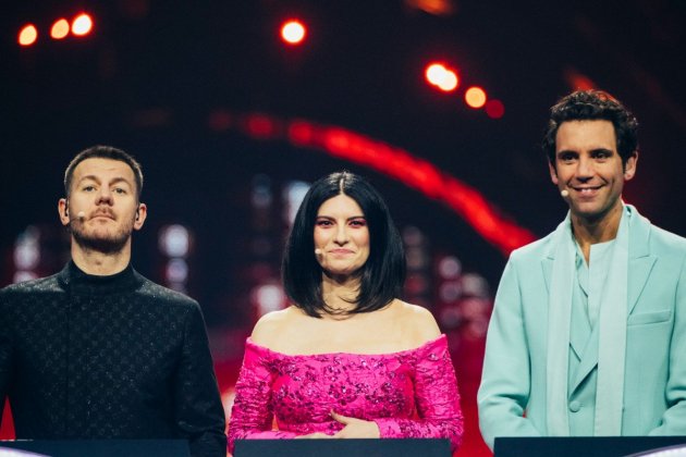 Presentadors Eurovisió 2022 Laura Pausini Mika Alessandro Cattelan