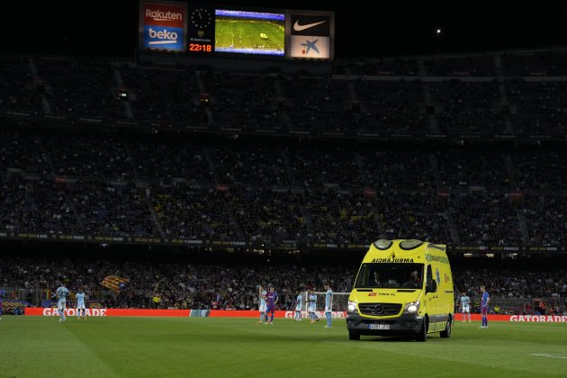 Barca Camp Nou ambulància EFE