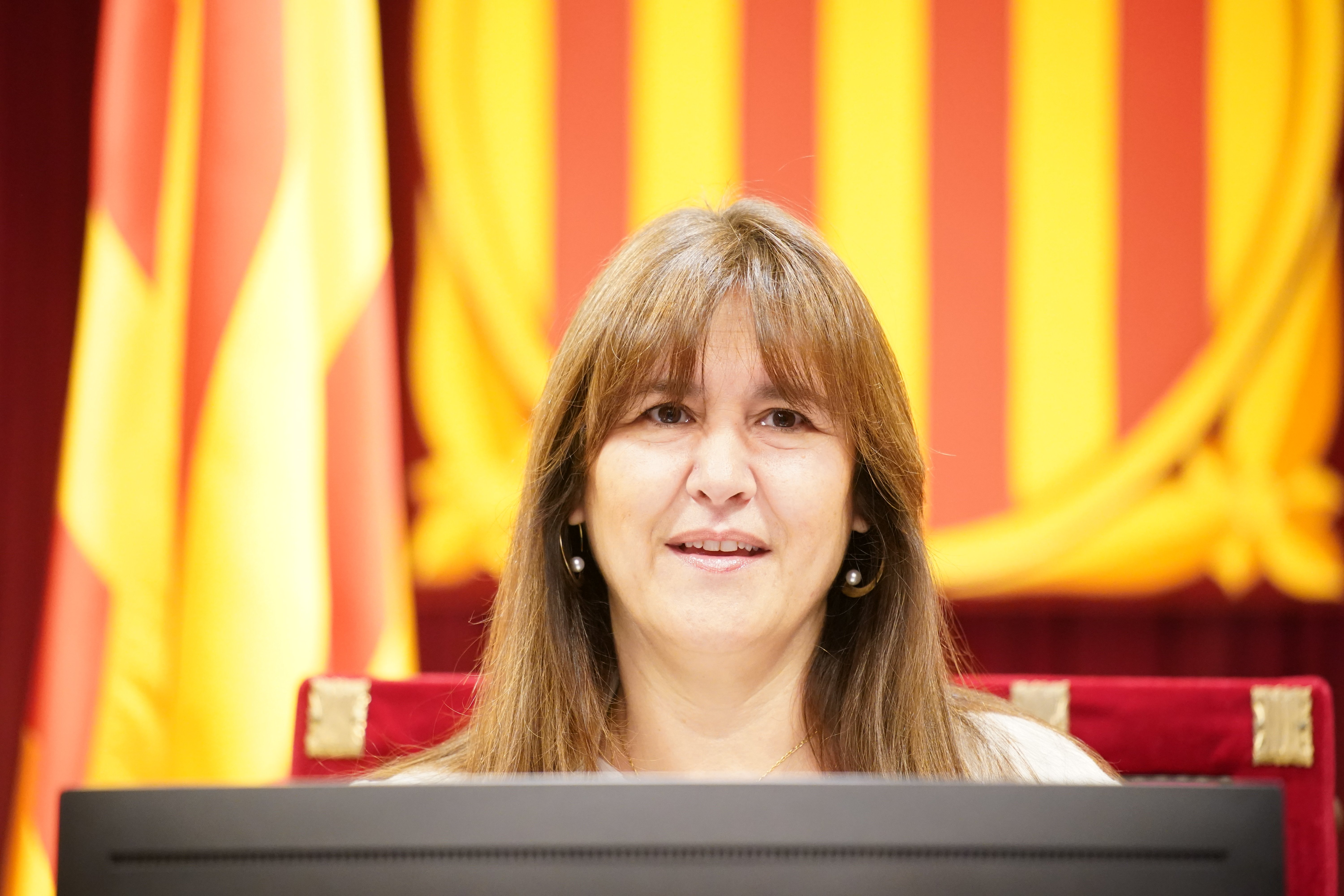 Laura Borràs sesión Parlament Joan Mateu Parra