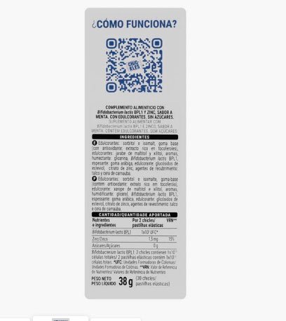 Xiclet reductor amb zinc i probiòtic de Deliplus Xiclet reductor amb zinc i probiòtic de Deliplus