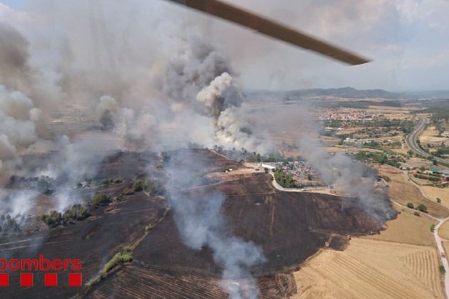 incendio santo fruitós del Bages / bomberos