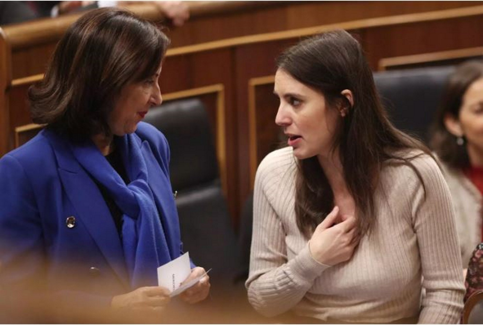 Cau la valoració de les ministres Margarita Robles i Irene Montero
