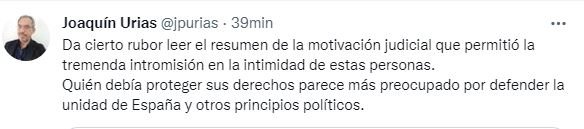 Captura tuit Joaquin Urias Captura tuit Joaquin Urias