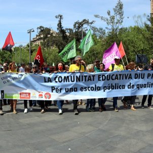 manifestacion educacio plaza universitat acn