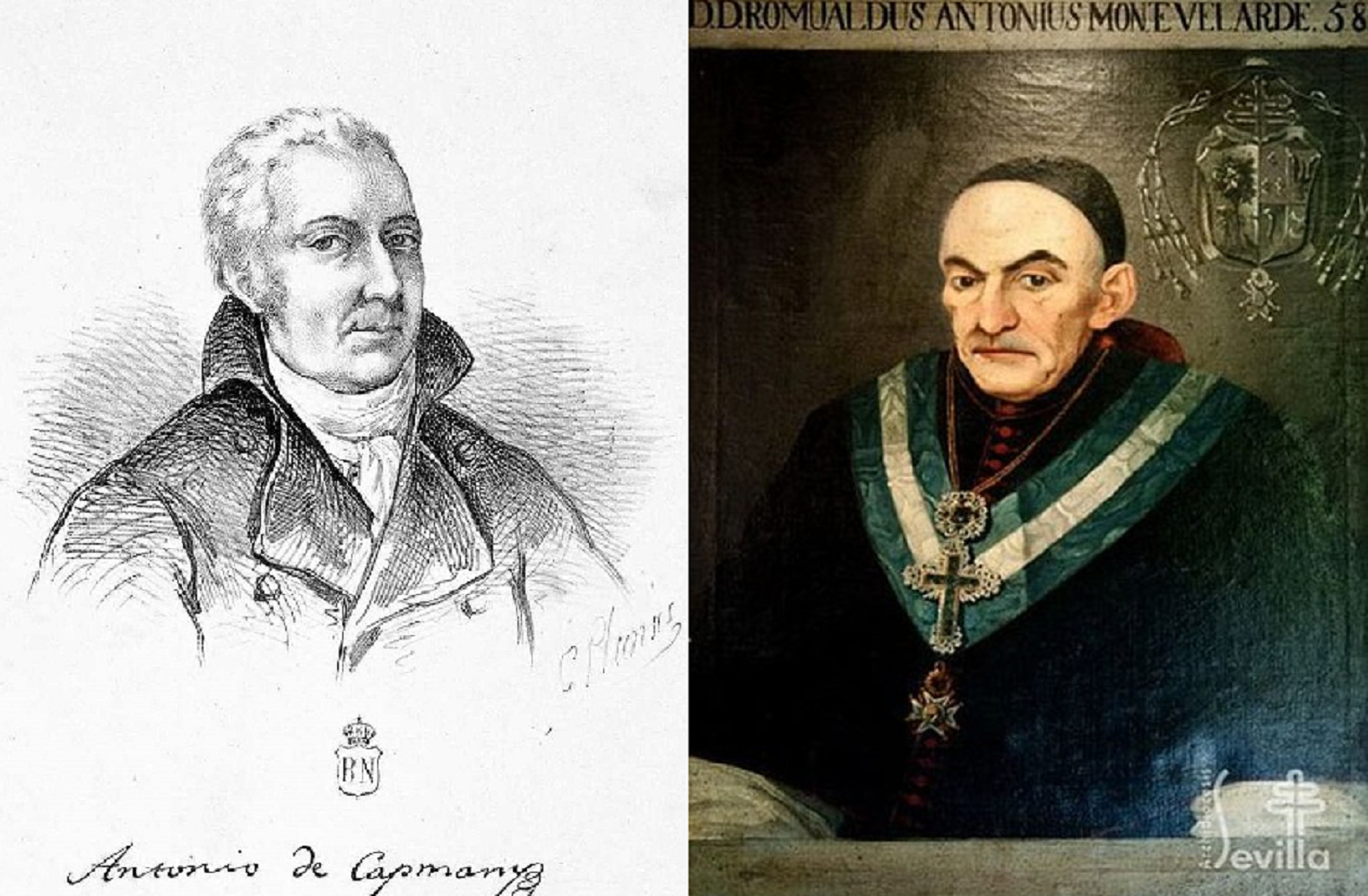 Antoni de Capmany y el arzobispo Mon. Fuente Biblioteca Nacional de España i Arcbhidiocesis de Sevilla