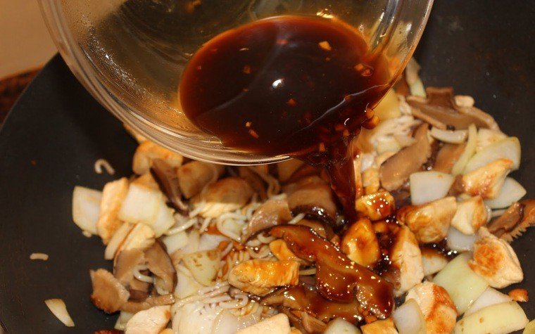 wok pollastre shiitake pas26