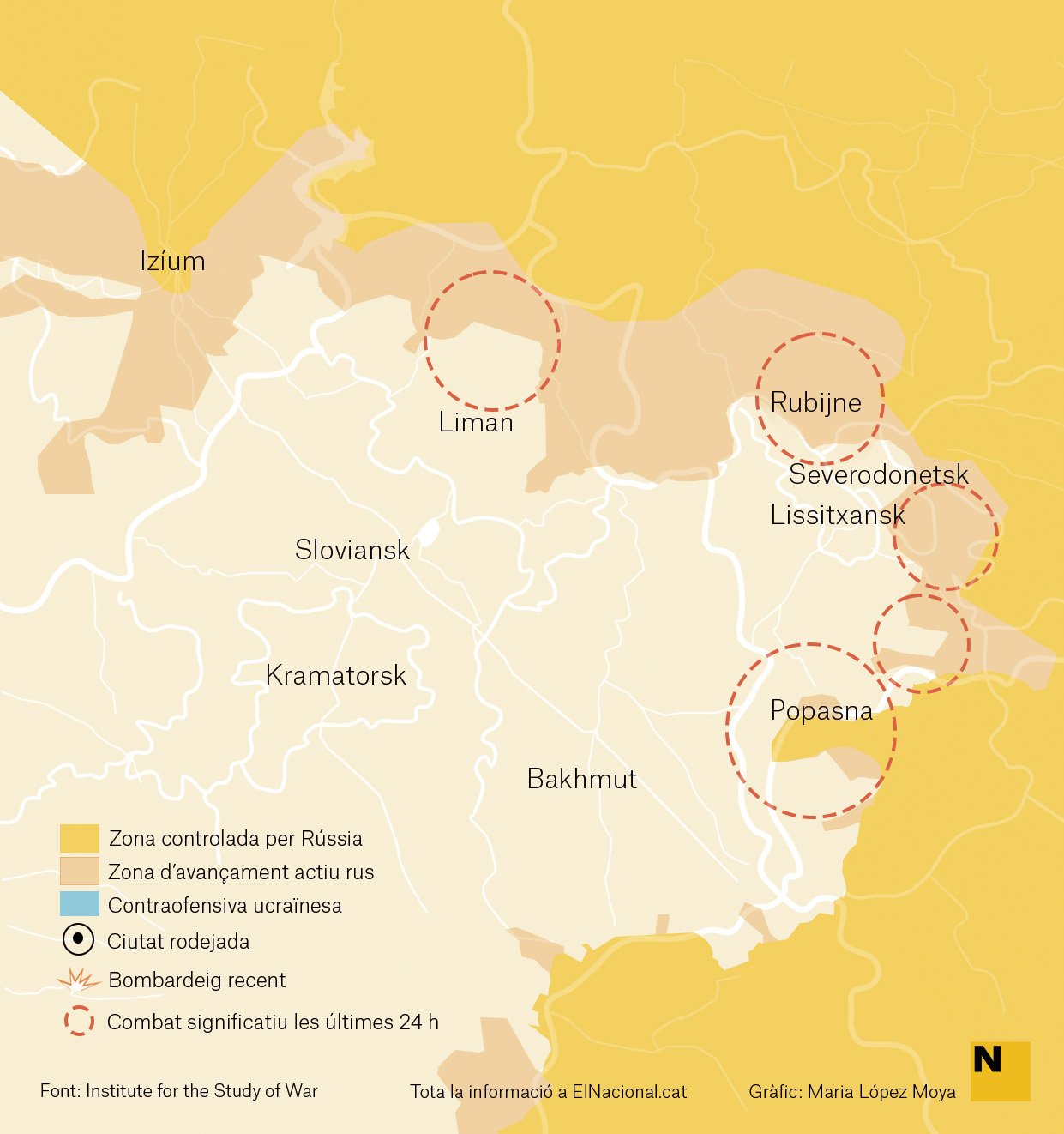 Mapa Ucraïna Donbas 16 maig cat   Maria López Moya 