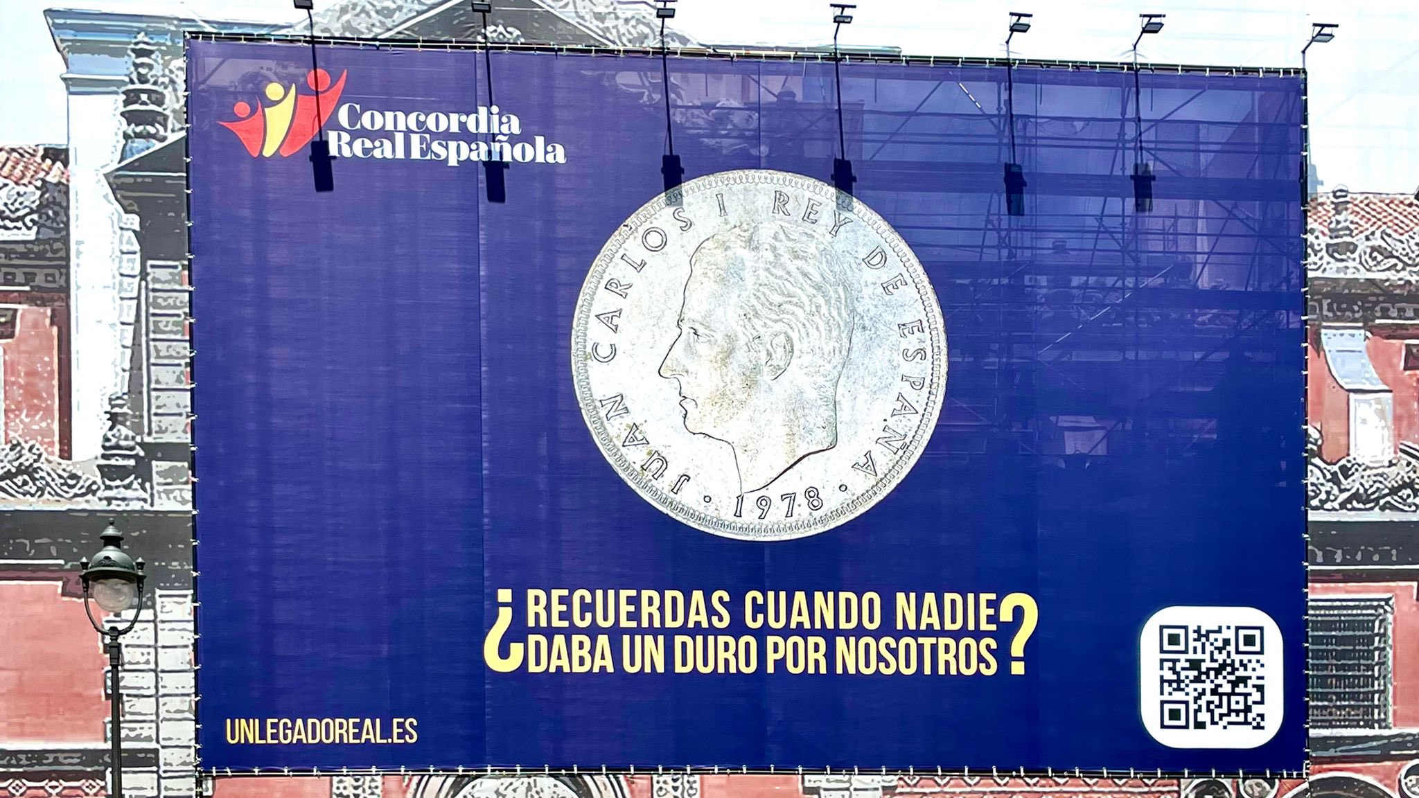 pancarta rei Concordia Real Española pancarta rei Concordia Real Española