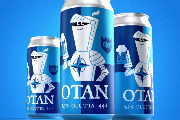 Otan Olutta, cerveza para celebrar adhesión de Finlandia a la OTAN   Olaf Brewing