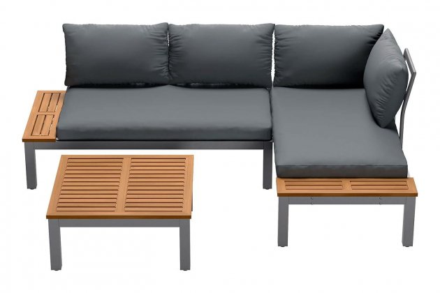 Conjunto de mesa y sofá esquinero de Livarno Home1 Conjunto de mesa y sofá esquinero de Livarno Home1
