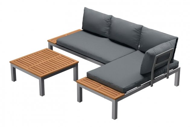 Conjunto de mesa y sofá esquinero de Livarno Home Conjunto de mesa y sofá esquinero de Livarno Home