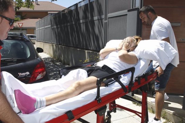 Belén Esteba se tapa la cara ambulancia Chance Belén Esteba se tapa la cara ambulancia Chance