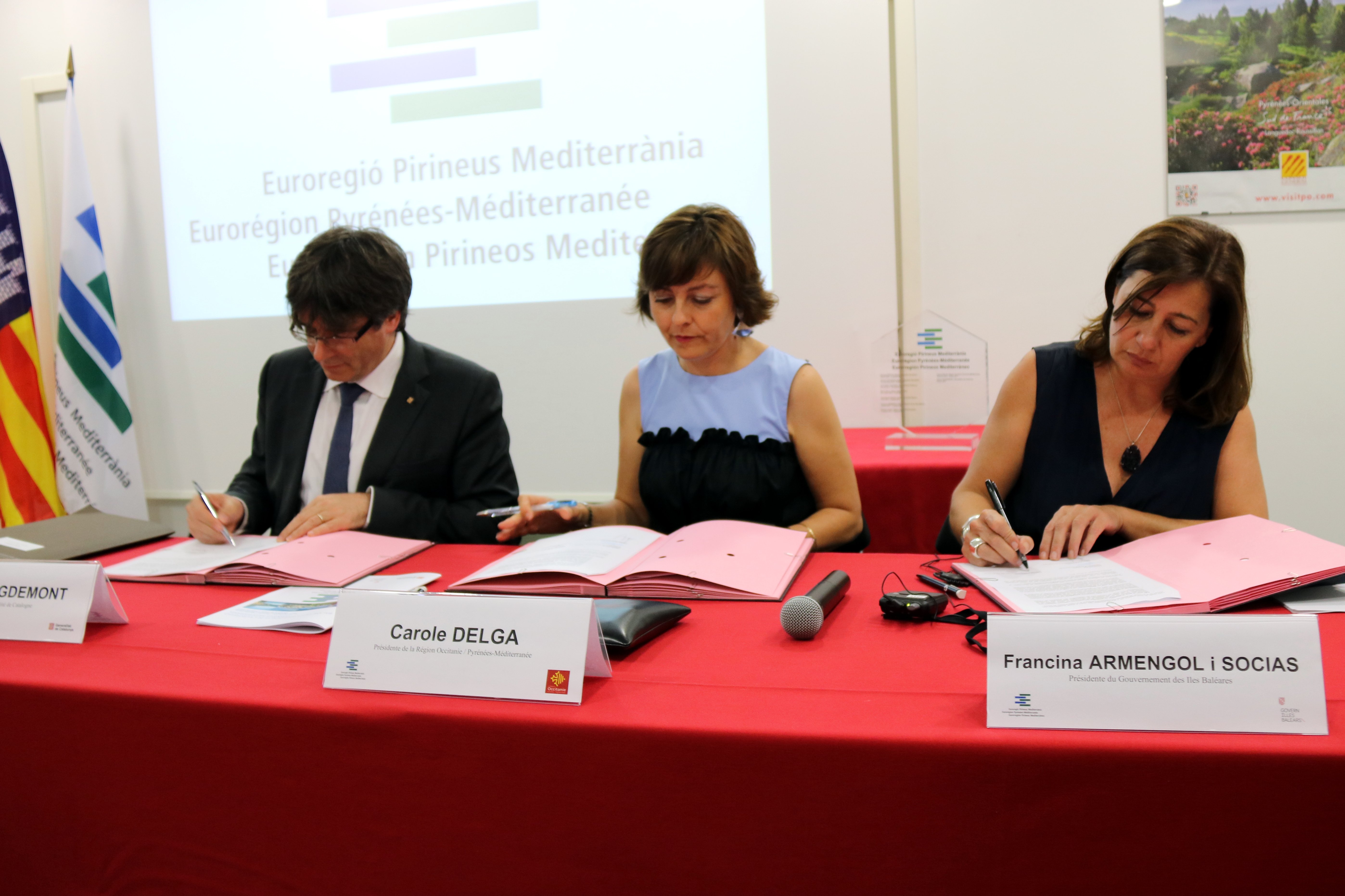 Catalunya agafa el relleu de l'Euroregió Pirineus Mediterrània