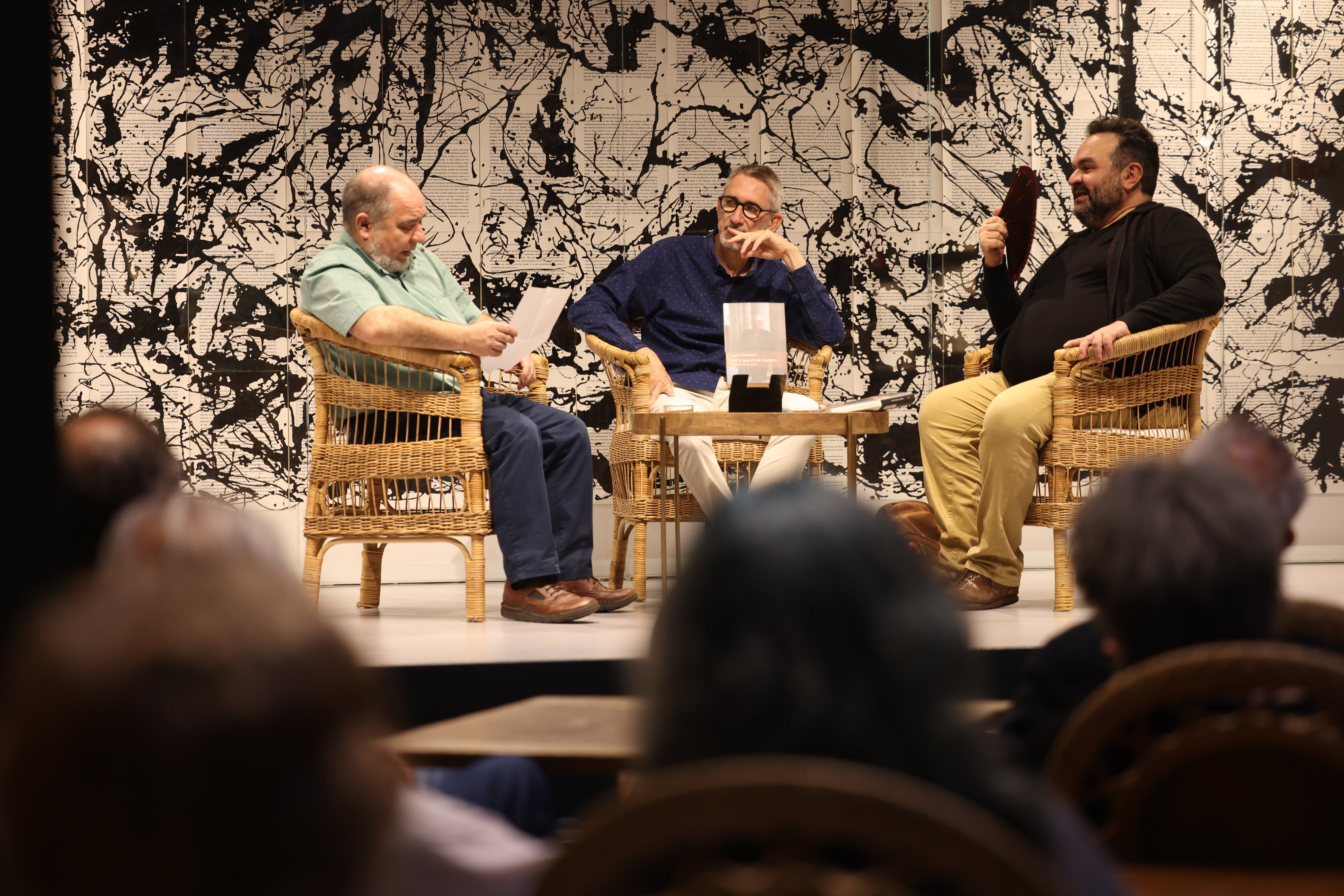 Ferran Sáez, Agustí Colominas i Jordi Galves en la presentació de "Tot el que el cor s'estima" - Sergi Alcàzar