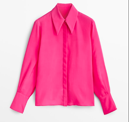 Camisa fucsia de Massimo Dutti Studio